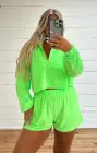 Spano Pullover ~ Neon Green Terry