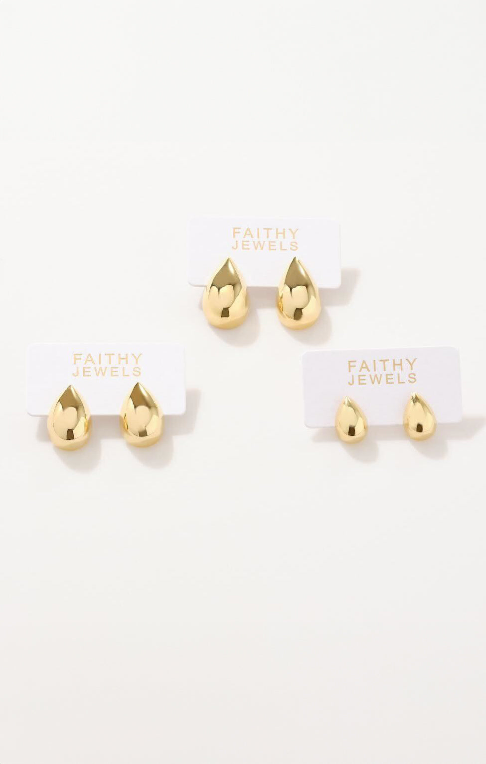 Faithy Jewels Mini Teardrop Earring ~ Gold(OS)