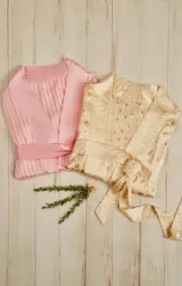 Mumu x Curateur The Harlow Robe ~ Pink Stripe(OS)