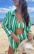 Berman Button Down ~ Center Court Stripe(XS)