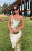 Samba Midi Dress ~ Gold Liquid Sequins(XS)