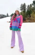 Layer Up Pants ~ Lillac Rib Knit(XS)