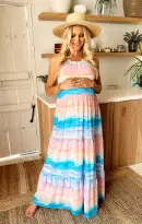 Isabella Maxi Dress ~ MUmaid Waves(XS)