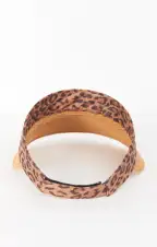 Wild One Straw Visor Hat ~ Leopard(OS)