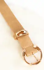 Lunar Snakeskin Belt ~ Taupe(OS)