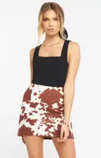 Roxanne Mini Skirt ~ Holy Cow(XS)