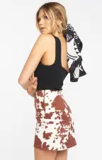 Roxanne Mini Skirt ~ Holy Cow(XS)