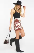 Roxanne Mini Skirt ~ Holy Cow(XS)