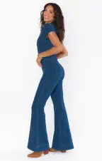 Everhart Jumpsuit ~ Lunar Blue(XS)