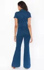 Everhart Jumpsuit ~ Lunar Blue(XS)