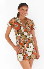 Outlaw Dress ~ Hutton Floral Corduroy(XS)