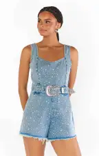 Spears Romper ~ Embellished Indigo(XS)