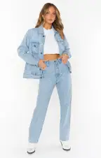 Dover Denim Jacket ~ Embellished Indigo(XS)