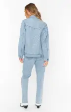 Dover Denim Jacket ~ Embellished Indigo(XS)