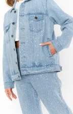 Dover Denim Jacket ~ Embellished Indigo(XS)