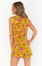 Reno Romper ~ Carnaby Floral Denim(XS)