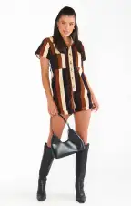 Range Romper ~ Stayin Alive Stripe(XS)