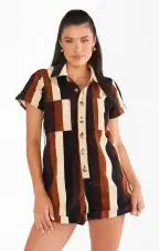Range Romper ~ Stayin Alive Stripe(XS)