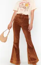 Cam Cam Bells ~ Saddle Brown Corduroy(XS)