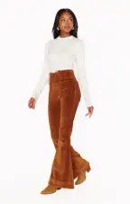Cam Cam Bells ~ Saddle Brown Corduroy(XS)