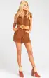Outlaw Romper ~ Saddle Brown Corduroy(XS)