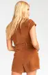 Outlaw Romper ~ Saddle Brown Corduroy(XS)