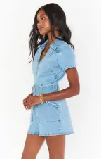 Outlaw Romper ~ Light Tide(XS)