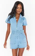 Outlaw Romper ~ Light Tide(XS)