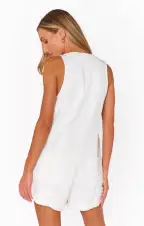 San Diego Romper ~ Seasalt(XS)
