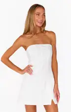 Coronado Corset Dress ~ Pearly White(XS)