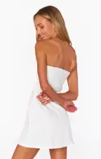 Coronado Corset Dress ~ Pearly White(XS)