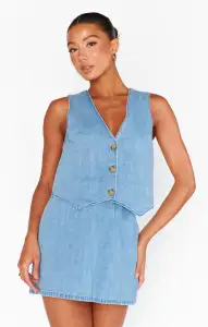 Vicky Vest Top ~ Saltwater(XXS)