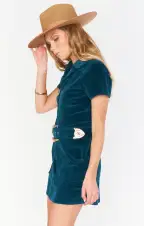 Outlaw Dress ~ Jade Corduroy(XS)