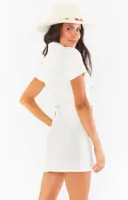 Outlaw Dress ~ Cream Corduroy(XS)