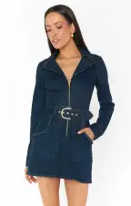Outlaw Long Sleeve Dress ~ Thunder(XS)