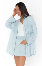 Weekday Button Up ~ Light Chambray(XS)
