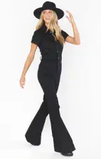 Everhart Jumpsuit ~ Pitch Black(XS)