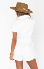 Cannon Romper ~ Seasalt(XS)