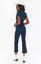 Cropped Everhart Jumpsuit ~ Thunder(XS)