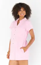 Range Romper ~ Candy Pink Denim(XS)