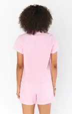 Range Romper ~ Candy Pink Denim(XS)