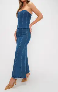 Baton Rouge Skirt ~ Blue Indigo(XS)