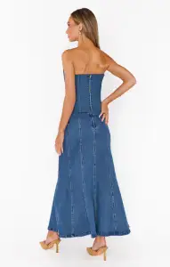 Baton Rouge Skirt ~ Blue Indigo(XS)