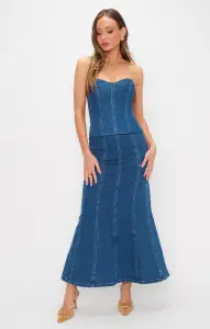 Baton Rouge Skirt ~ Blue Indigo
