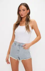 Scottsdale Shorts ~ Embellished Light Indigo(24)