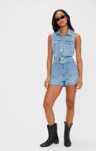 Rancho Mirage Romper ~ Hailstorm(XS)