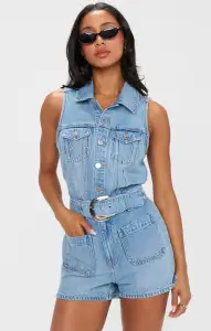 Rancho Mirage Romper ~ Hailstorm(XS)