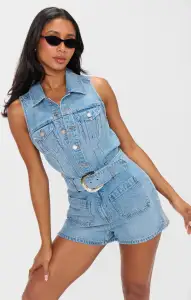 Rancho Mirage Romper ~ Hailstorm(XS)