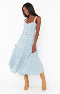 Lainey Midi Dress ~ Dew Drop(XS)