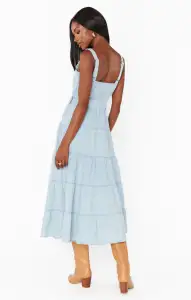 Lainey Midi Dress ~ Dew Drop(XS)